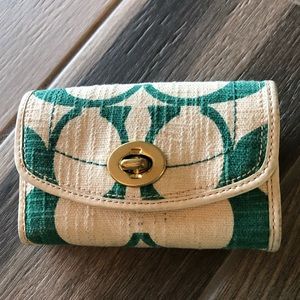 Coach cotton print wallet